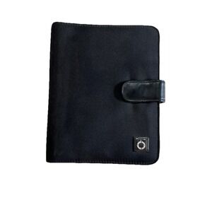 Franklin Covey Original Green 6 Ring Planner / Address Book 2010/11 Black Fabric